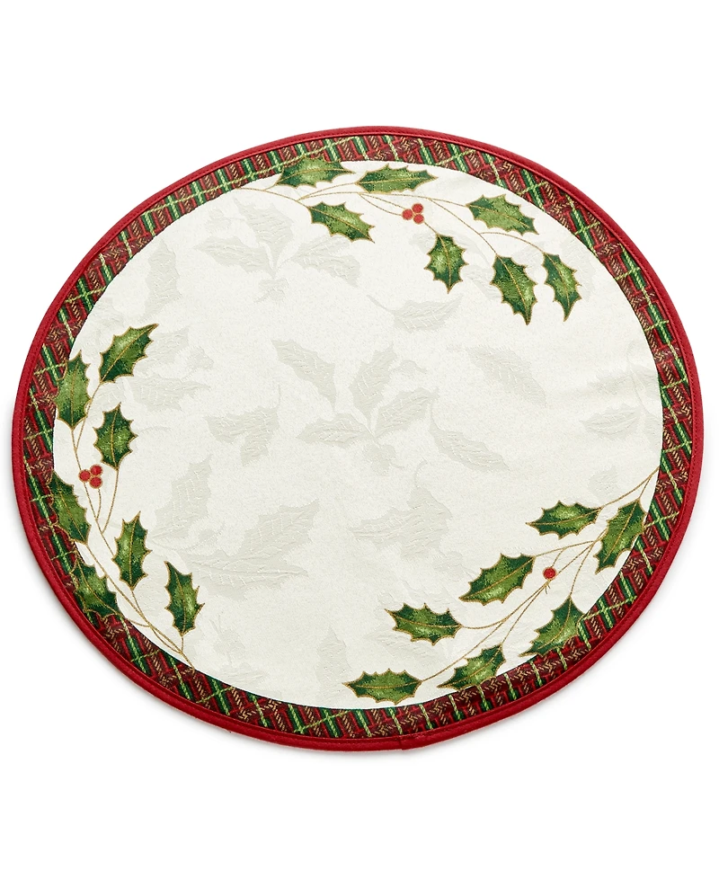 Lenox Table Linens, Holiday Nouveau Round Placemat