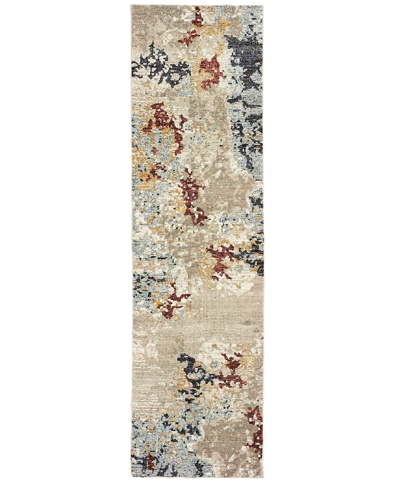 Oriental Weavers Evolution Temp 2'3" x 8' Runner Area Rug