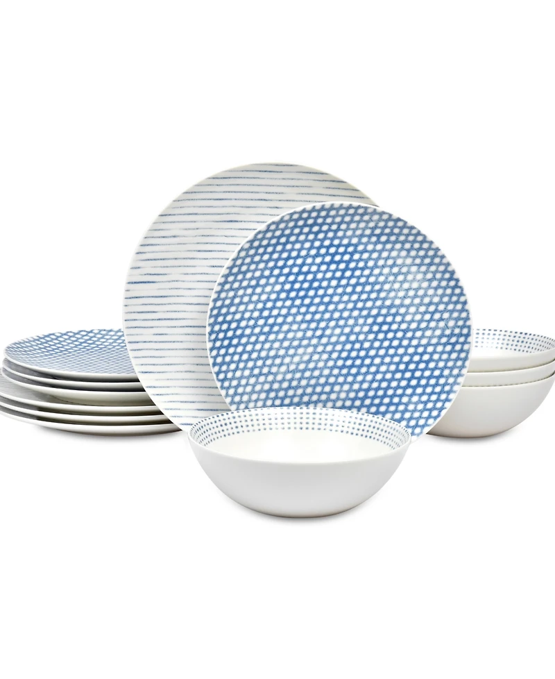 Noritake Hammock Coupe 12-Pc. Dinnerware Set