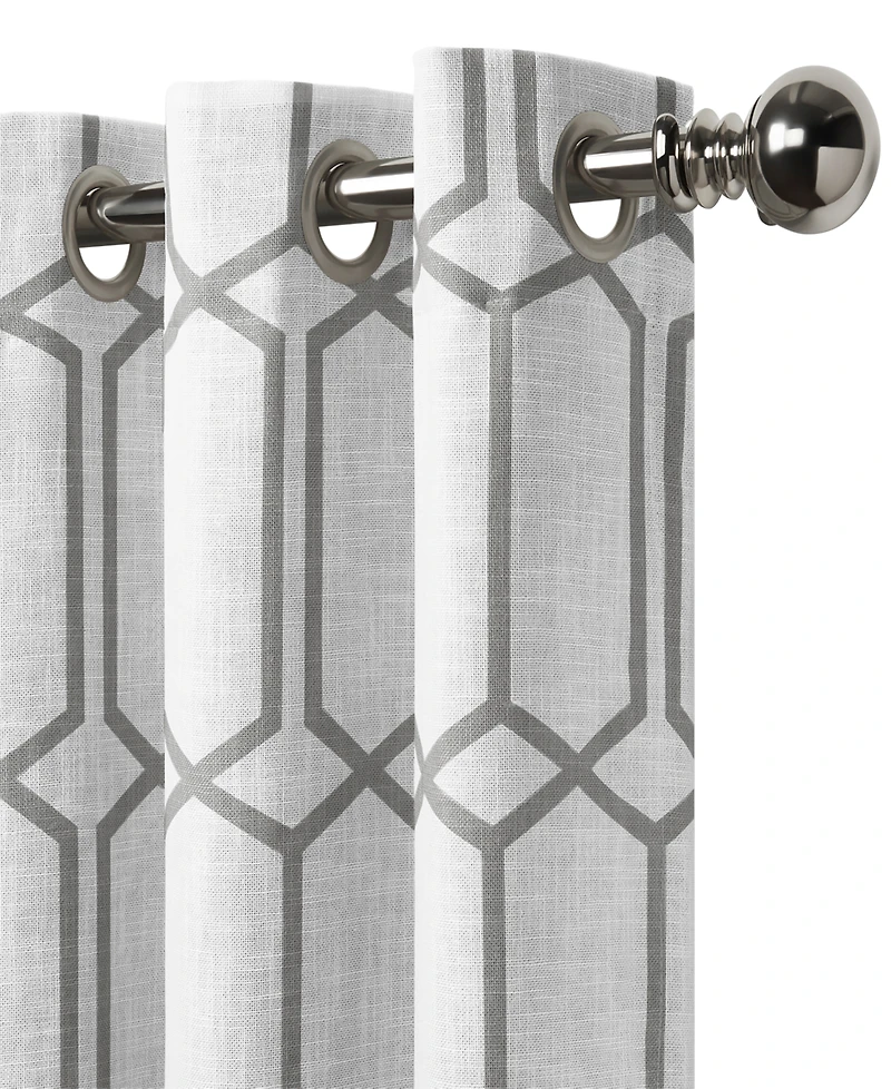 Elrene Home Fashions Kaiden Geometric Room Darkening Window Curtain