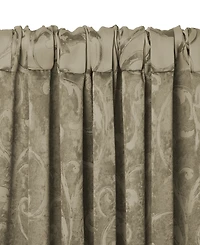 Elrene Home Fashions Mia Jacquard Scroll Blackout Window Curtain
