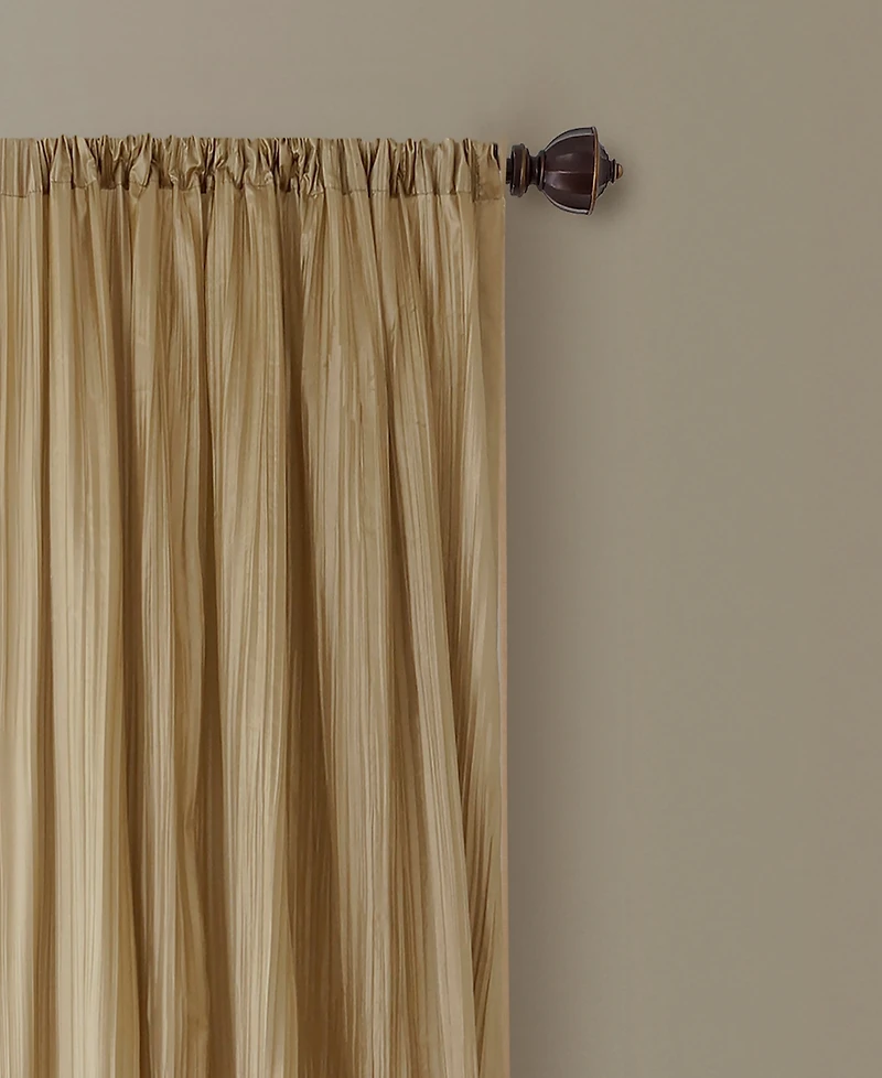 Elrene Athena Rod Pocket 52" x 95" Pair of Curtain Panels with Scarf Valance, Set 3