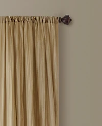 Elrene Athena Rod Pocket 52" x 95" Pair of Curtain Panels with Scarf Valance, Set 3