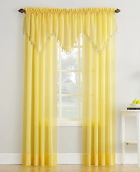 Crushed Sheer Voile Rod Pocket Curtain Panel