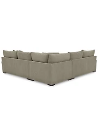 Closeout! Rhyder 3-Pc. 'L' Shaped Fabric Sectional Sofa, Created for Macy's