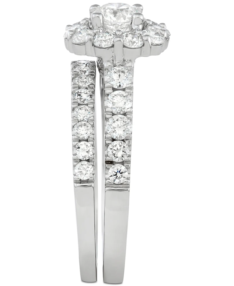 Certified Diamond Bridal Set (2 ct. t.w.) 18k Gold, White Gold or Rose Created for Macy's