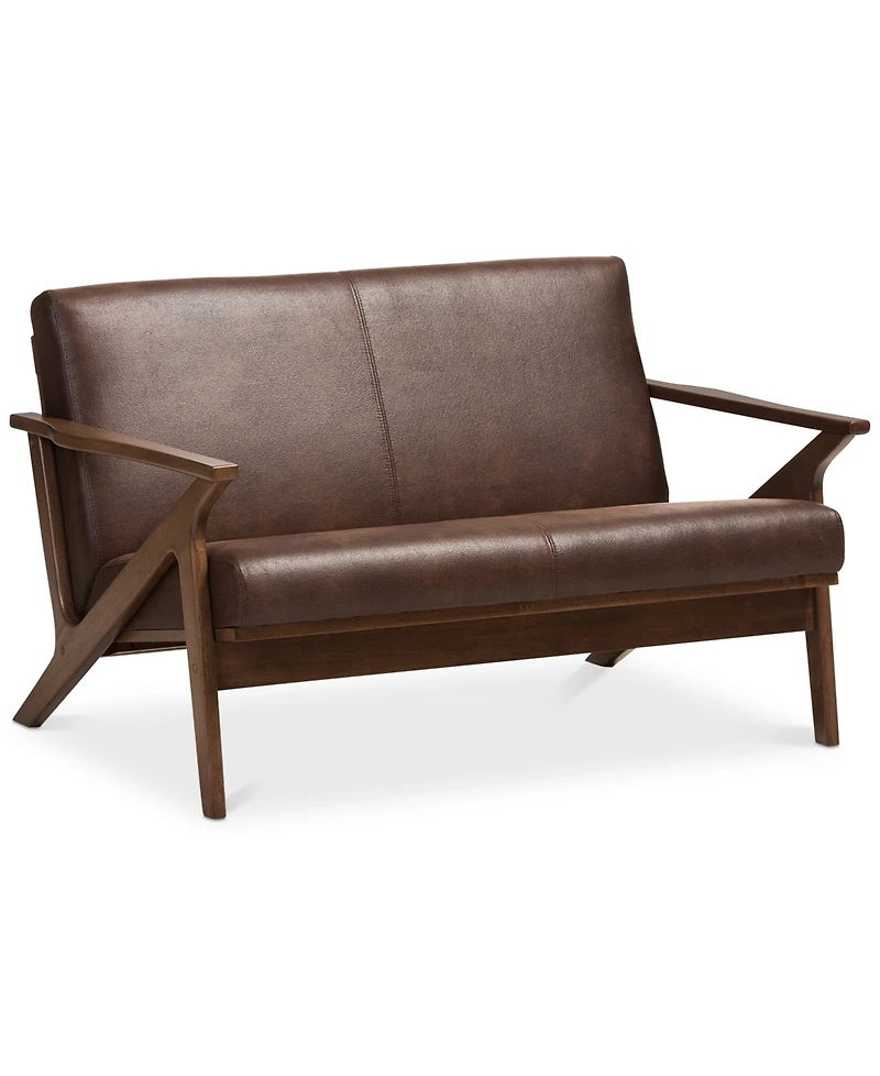 Wynona Faux Leather Loveseat