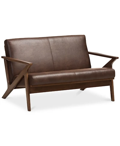 Wynona Faux Leather Loveseat