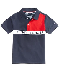 Tommy Hilfiger Toddler and Little Boys Logo Graphic Colorblocked Polo