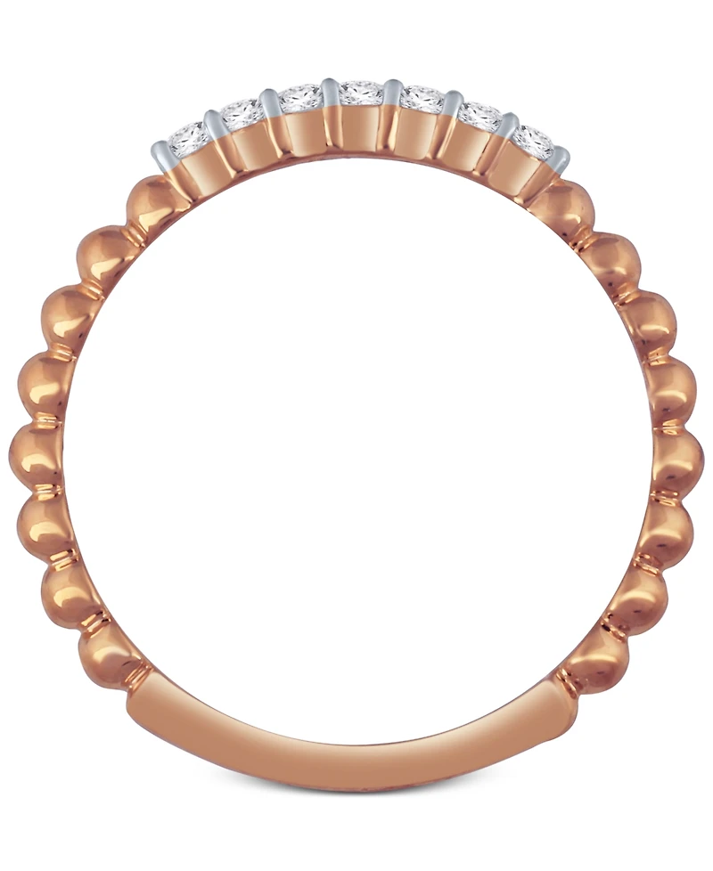 Diamond Stackable Beaded Band (1/8 ct. t.w.)