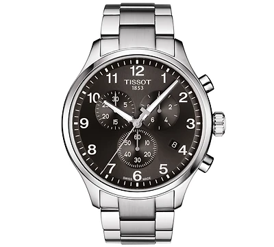 Tissot Men's Swiss Chronograph Chrono Xl Classic T-Sport Stainless Steel Bracelet Watch 45mm