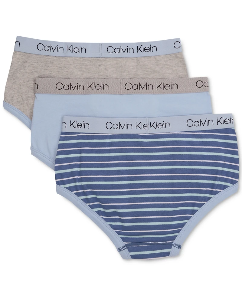Calvin Klein 3-Pk. Cotton Briefs, Little Boys & Big