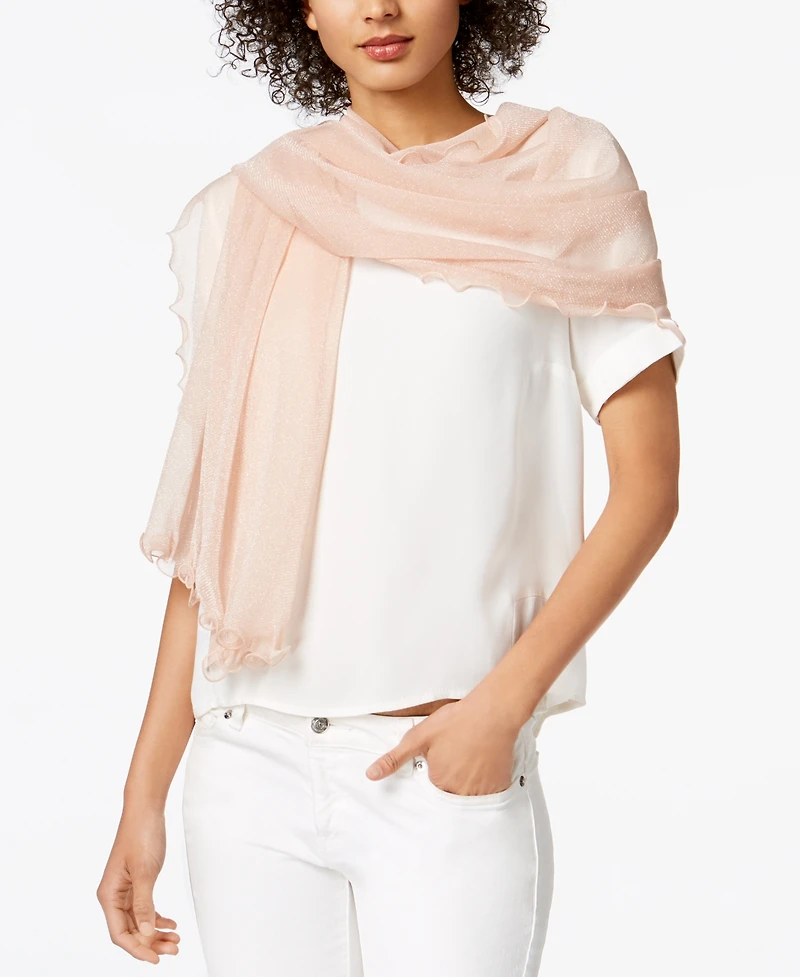 I.n.c. International Concepts Ruffle-Edge Metallic Evening Wrap, Created for Macy's