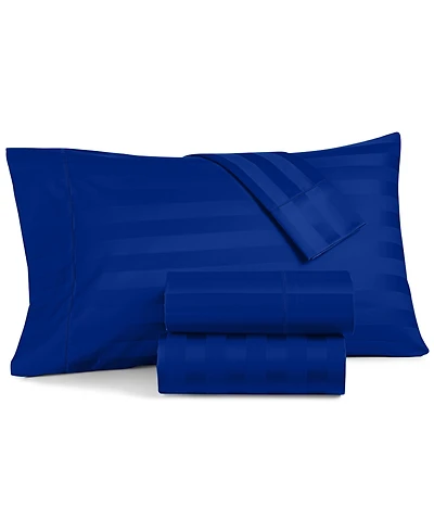 Charter Club 1.5" Stripe 550 Thread Count 100% Cotton Pillowcase Pair, Standard