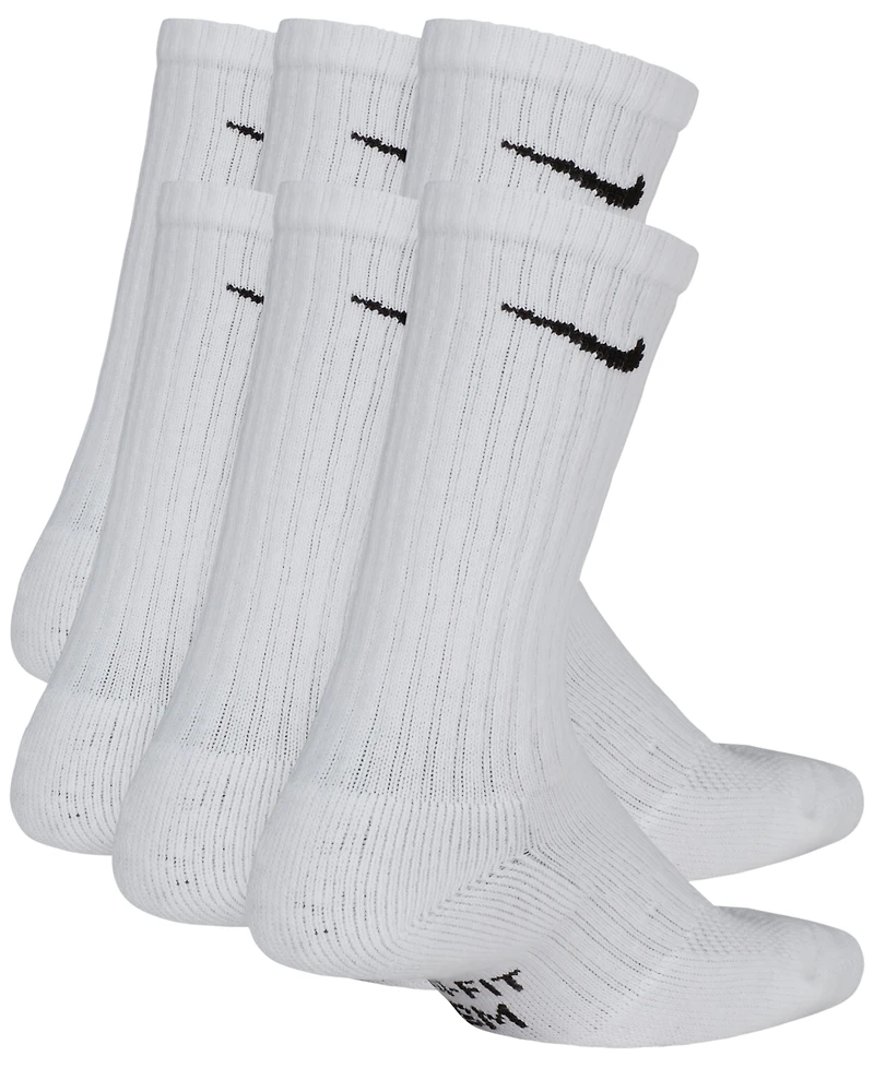 Nike Big Kids' Cushioned Crew Socks, 6 Pairs