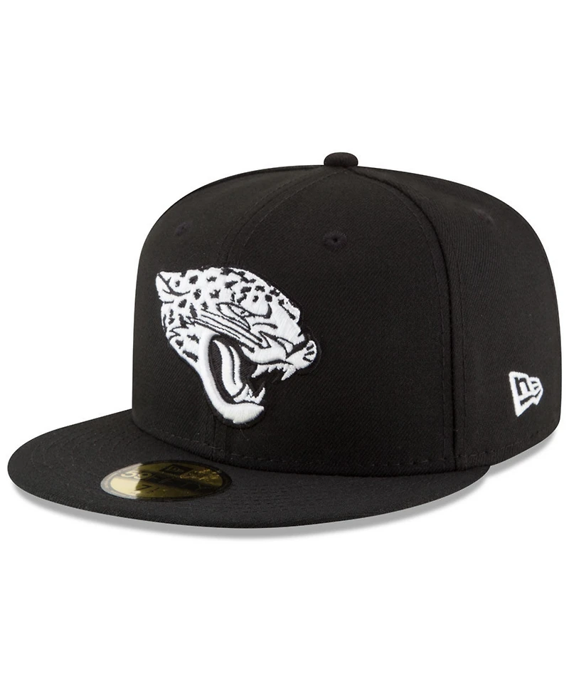 New Era Jacksonville Jaguars Chase Black White 59Fifty Fitted Cap