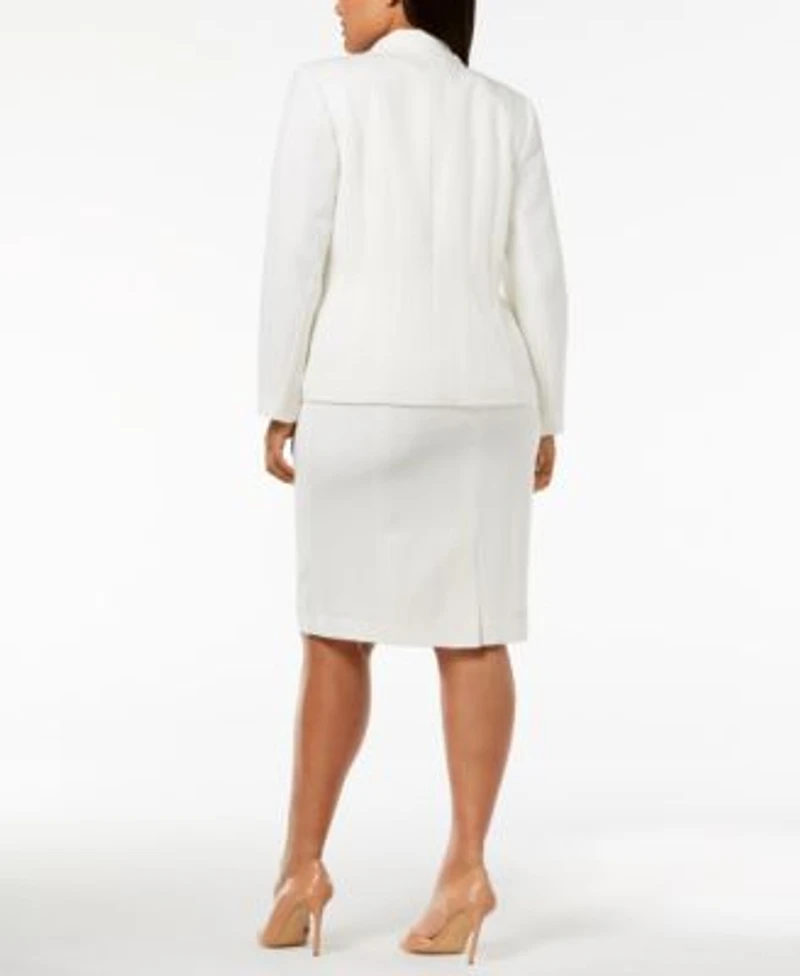 Kasper Plus Size Crepe Jacket Sheath Dress