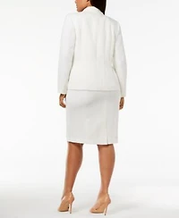 Kasper Plus Size Crepe Jacket Sheath Dress