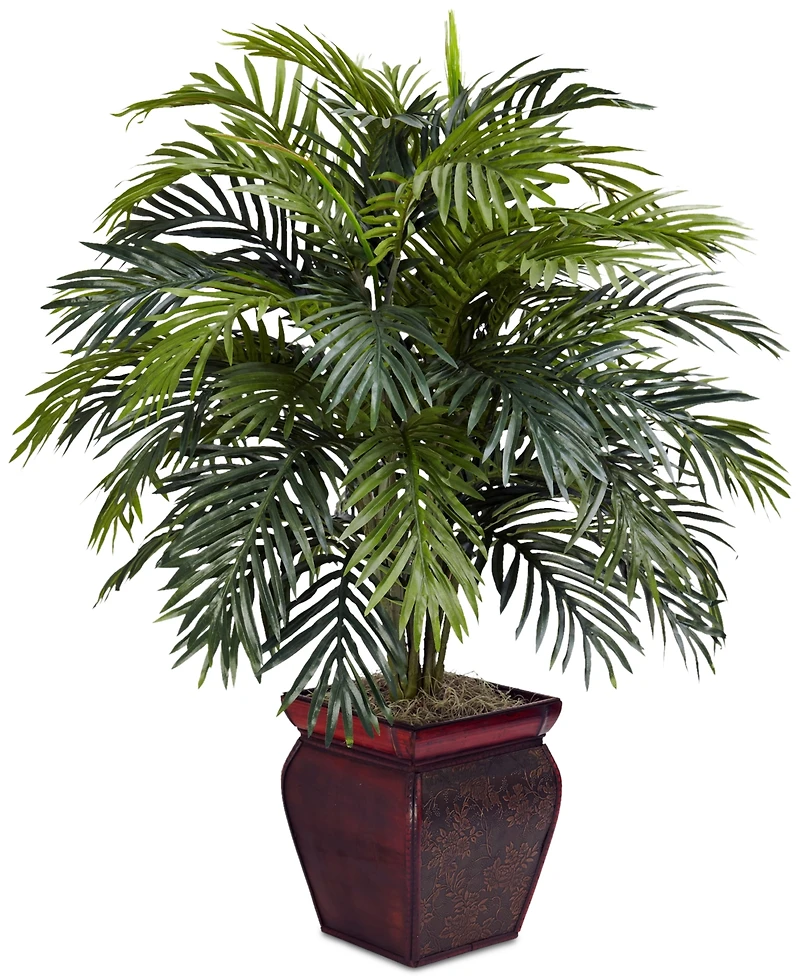 Nearly Natural Areca Palm Plant with Decorative Planter