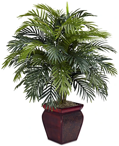 Nearly Natural Areca Palm Plant with Decorative Planter