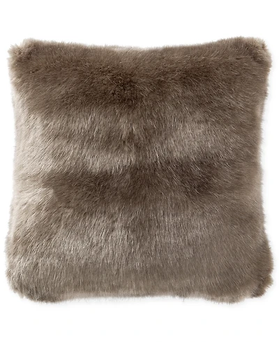 Waterford Carrick 16" Square Faux-Fur Decorative Pillow