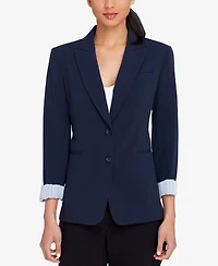 Tahari Asl Notched Two-Button Blazer