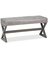 Salinger Contemporary Modern Rectangle Ottoman Bench