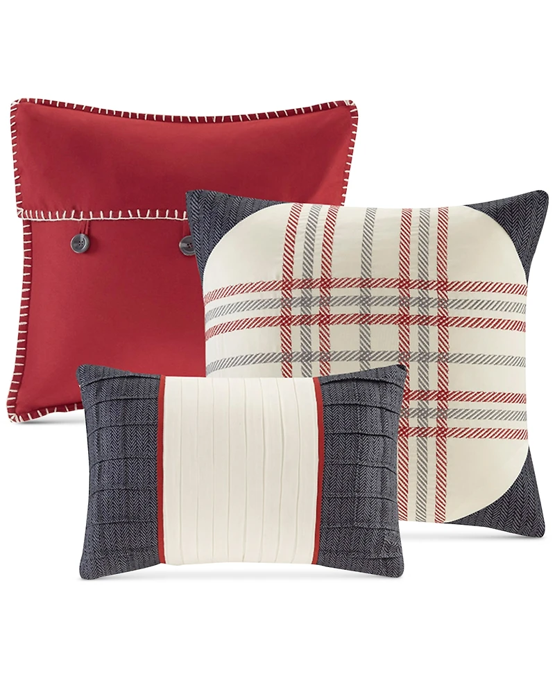 Madison Park Ridge Herringbone 6-Pc. Quilt Set, Full/Queen