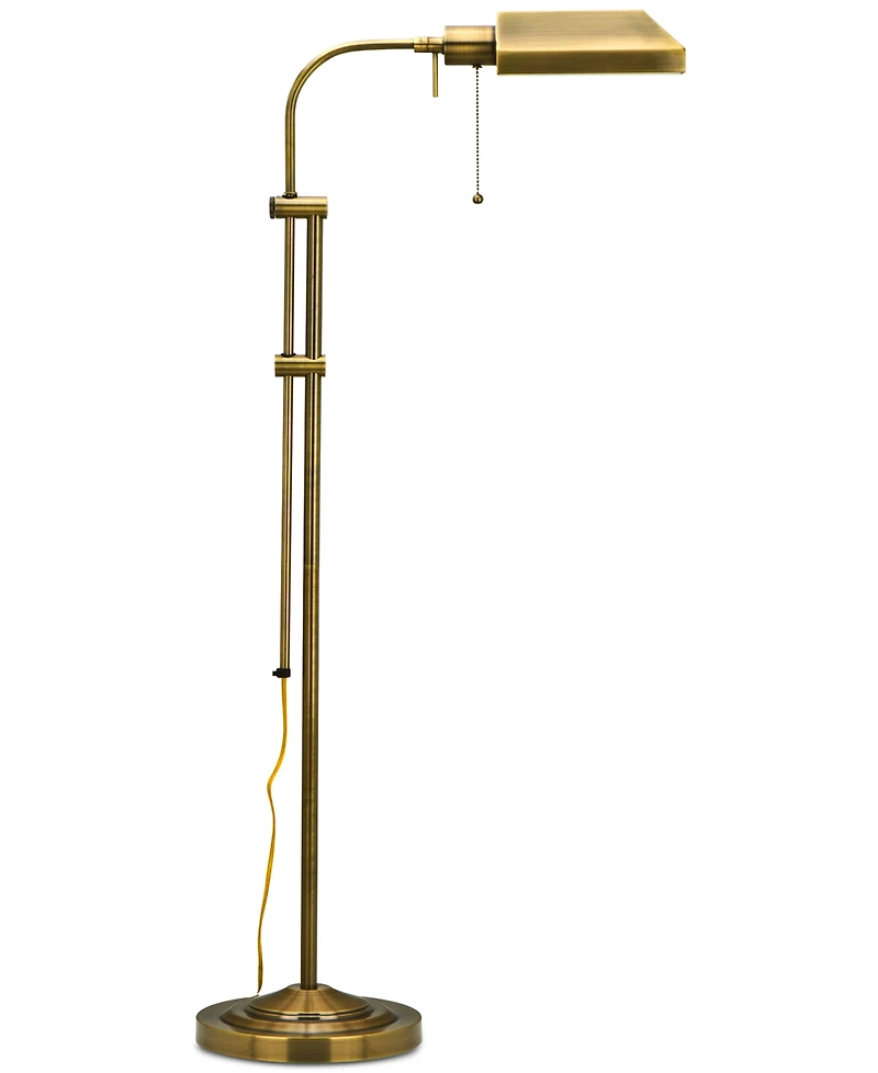 Cal Lighting Antique Bronze Pharmacy Floor Lamp with Adjustable Pole