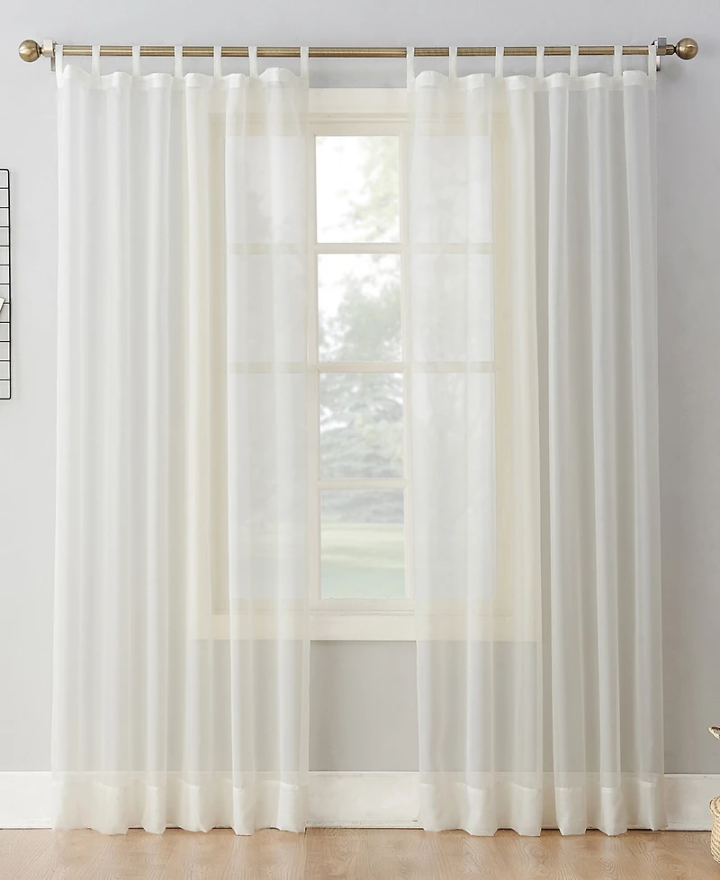 Sheer Voile Tab Top Curtain Panel