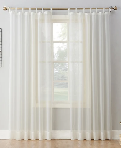 Sheer Voile Tab Top Curtain Panel
