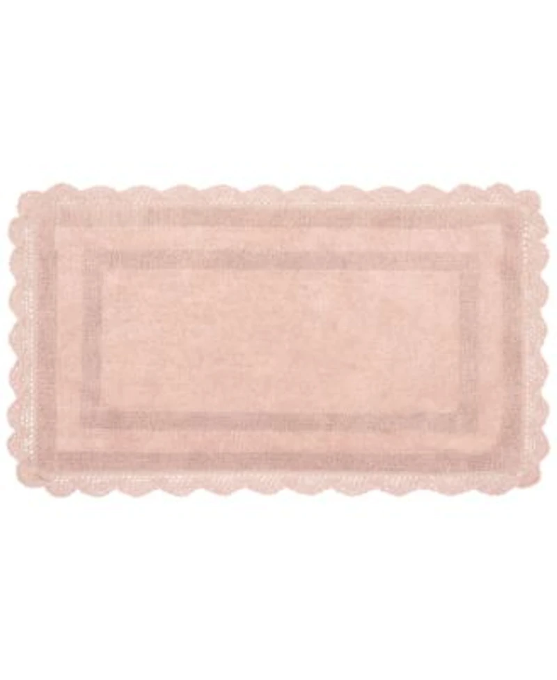 Laura Ashley Crochet Reversible Cotton Bath Rugs