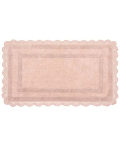 Laura Ashley Crochet Reversible Cotton Bath Rugs