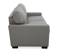 Ennia 75" Leather Apartment Sofa, Created for Macy's