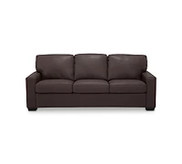 Ennia 82" Leather Queen Sleeper Sofa, Created for Macy's