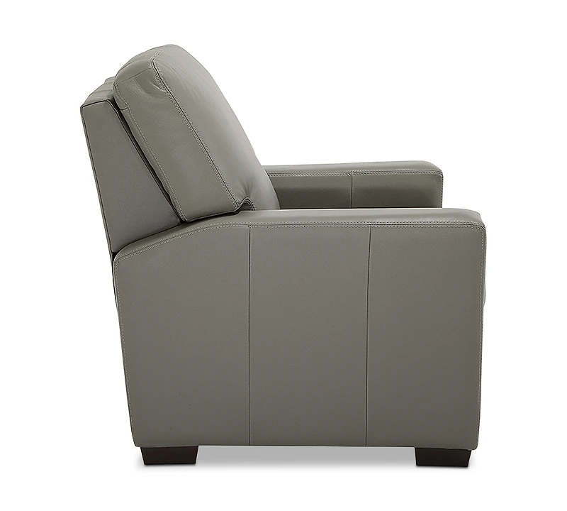 Ennia 36" Leather Pushback Recliner, Created for Macy's
