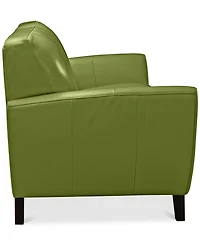 Myia 82" Tufted Back Leather Sofa, Created for Macy's