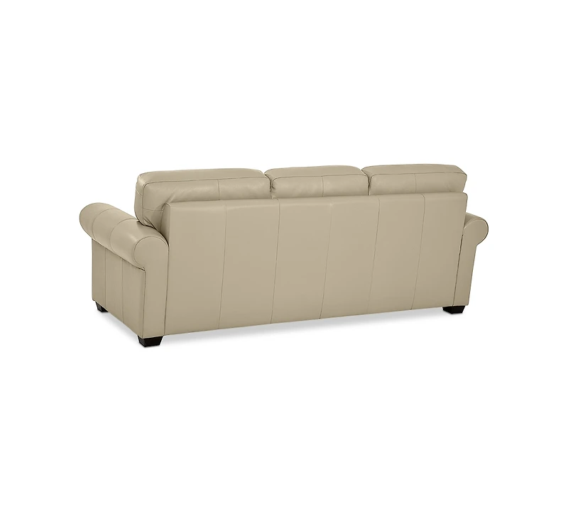 Orid 84" Leather Roll Arm Sofa, Created for Macy's