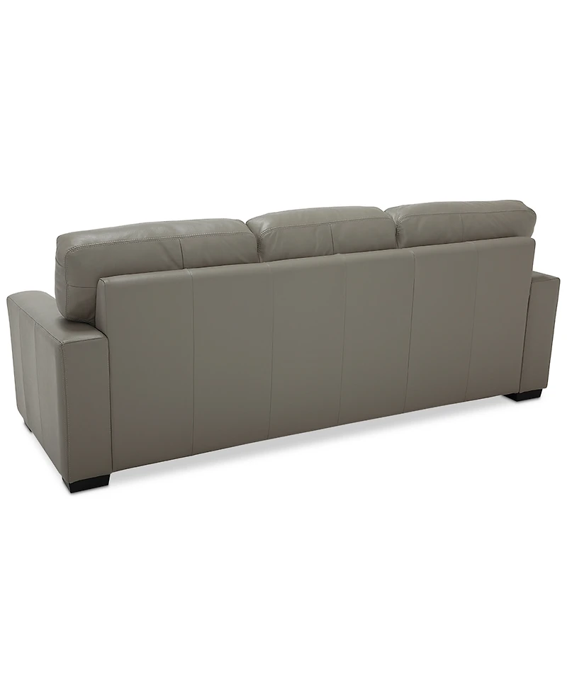 Ennia 82" Leather Sofa, Created for Macy's
