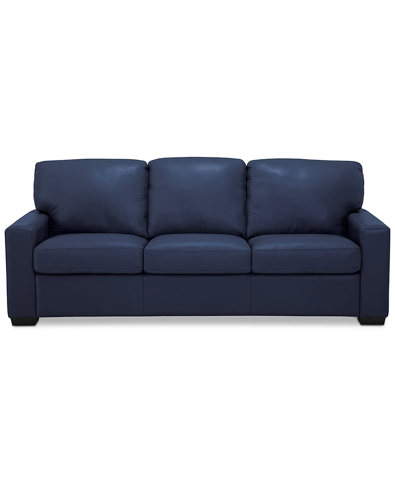 Ennia 82" Leather Sofa, Created for Macy's