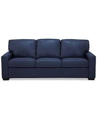 Ennia 82" Leather Sofa, Created for Macy's