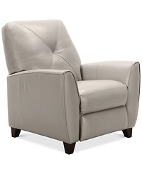 Myia Tufted Back Leather Pushback Recliner, Created for Macy's