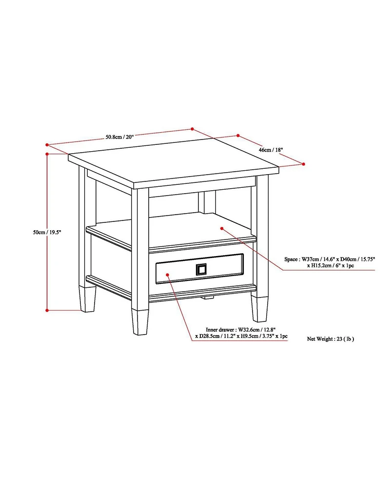 Burbank End Side Table