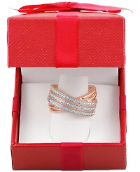 Diamond Crisscross Statement Ring (1/4 ct. t.w.)