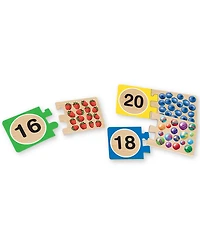 Melissa & Doug Wooden Self-Correcting 1-20 Number Puzzles