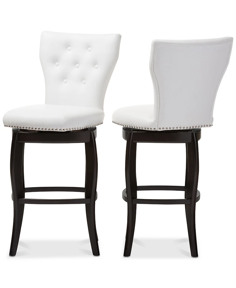 Sycily Swivel Bar Stool (Set of 2)