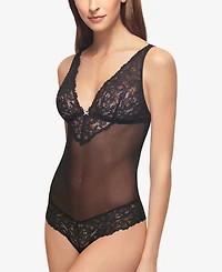 b.tempt'd by Wacoal b. Charming Mesh and Lace Lingerie Bodysuit 936232