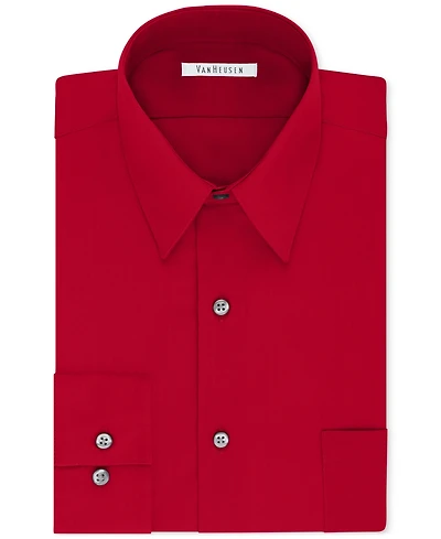 Van Heusen Men's Big & Tall Regular-Fit Wrinkle-Free Poplin Solid Dress Shirt