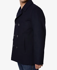 Nautica Men's Three-Button Pea Coat