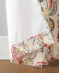 Jorah Botanical Print Thermal Insulated Room Darkening Grommet Curtain Panel